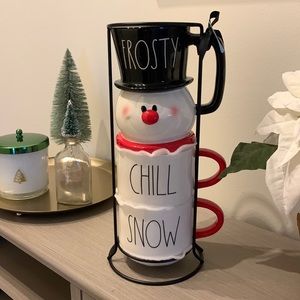 Rae Dunn Frosty the Snowman three mug set.
